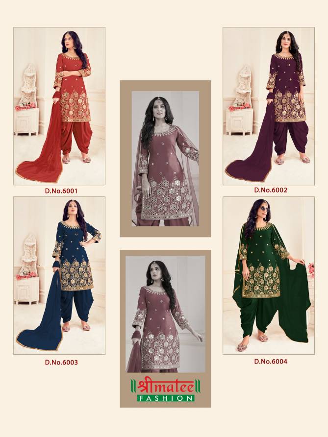 Shreematee Bebo 6 Festive Wear Soft Silk with Embroidery Salwar Kameez Collection
